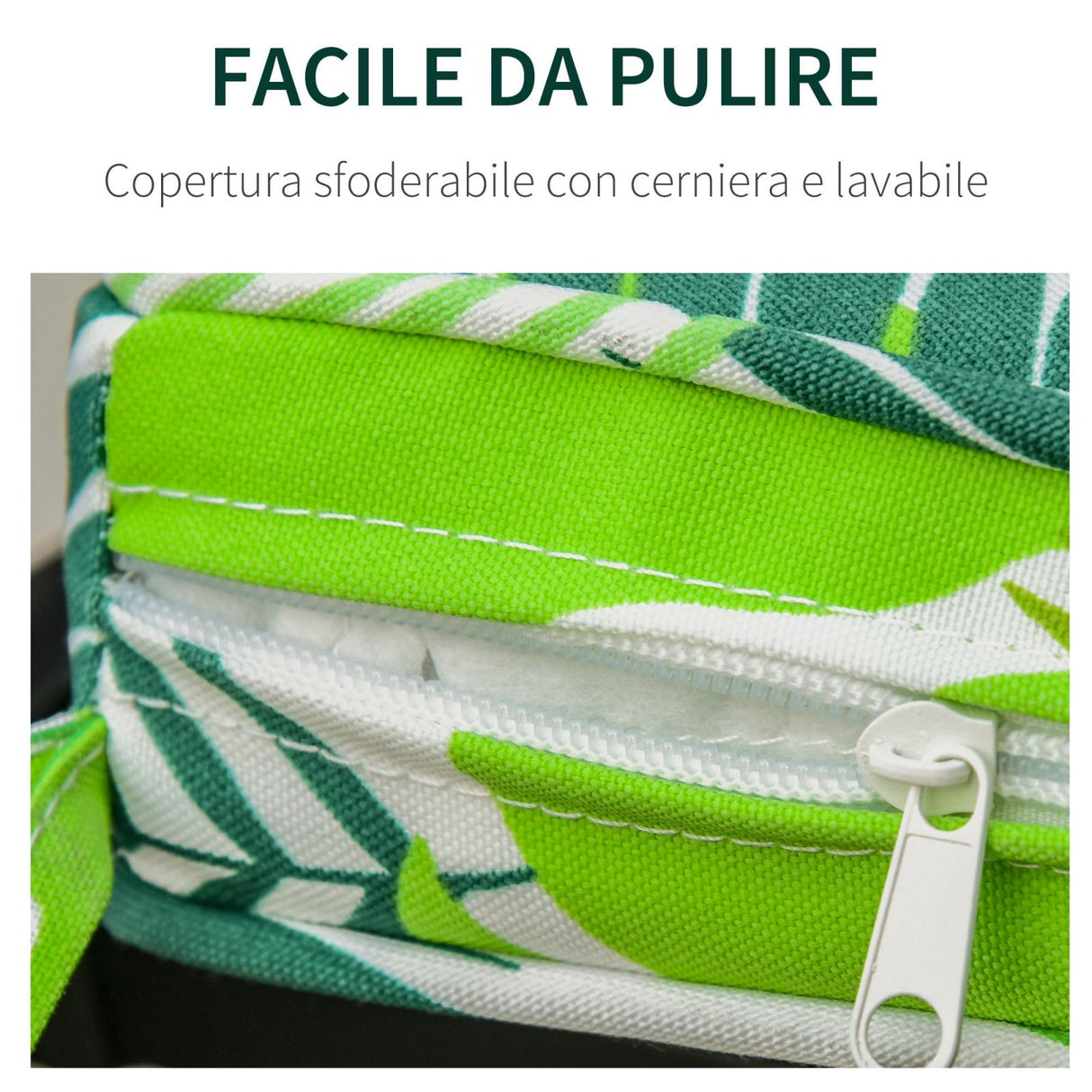 easycomfort easycomfort set di 2 cuscini per dondolo e panchine in poliestere per arredamento da esterno e casa 120x50x5cm verde ean 8054144136097