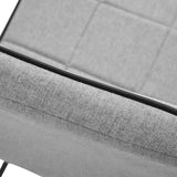 easycomfort easycomfort set di 2 sedie da pranzo trapuntate con struttura in acciaio grigio chiaro ean 8054144138954