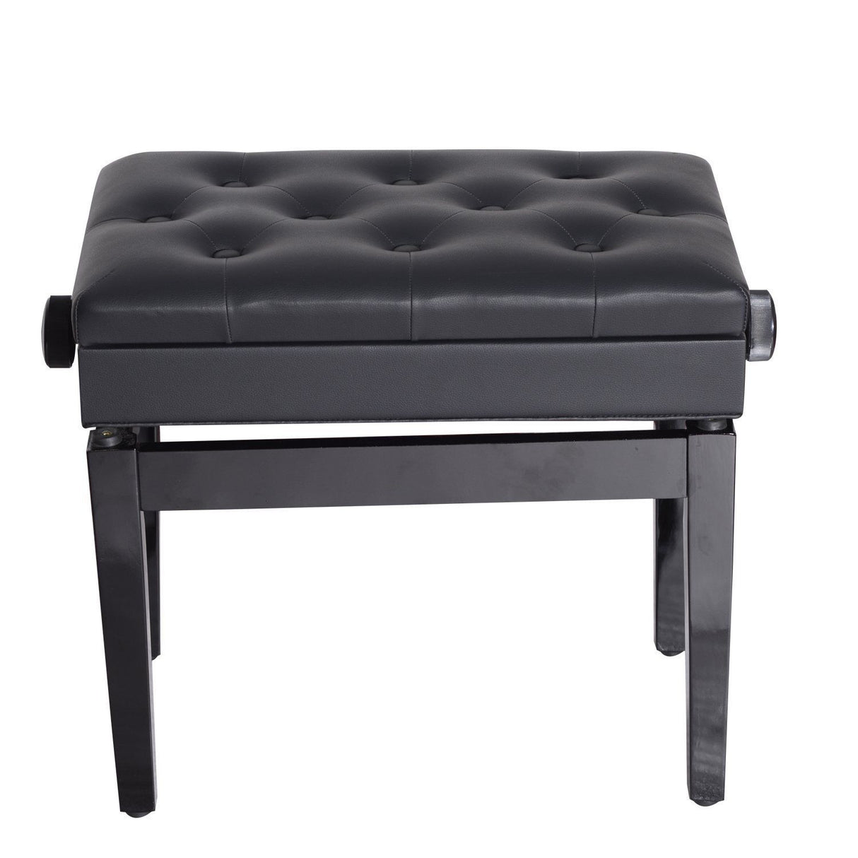 easycomfort easycomfort sgabello panchetta panchina sedia per pianoforte con vano portaoggetti altezza regolabile 54 5x33x48 58cm nero ean 8055776913476