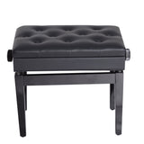 easycomfort easycomfort sgabello panchetta panchina sedia per pianoforte con vano portaoggetti altezza regolabile 54 5x33x48 58cm nero ean 8055776913476