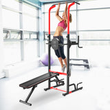 easycomfort easycomfort stazione da fitness pieghevole con altezza regolabile 180 230cm con barra ean 8054144132686