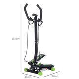 easycomfort easycomfort stepper professionale fitness con manubrio e corde 40x48x118cm ean 8054111848459