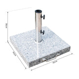 easycomfort easycomfort supporto base per ombrellone da giardino in marmo 29kg 42x42x36cm ean 8054144133249