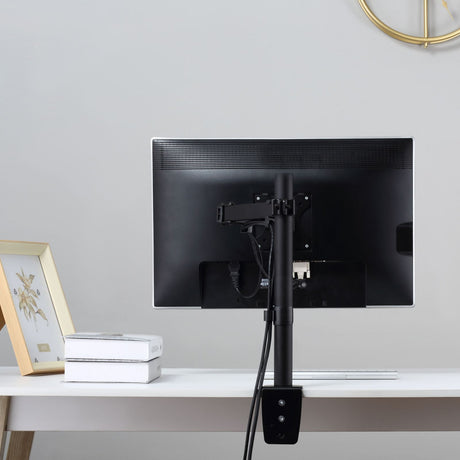 easycomfort easycomfort supporto monitor da 13 32 per scrivania altezza e inclinazione regolabili orientamento verticale e orizzontale nero