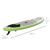 easycomfort easycomfort tavola sup gonfiabile con accessori inclusi stand up paddle per adulti e teenager 305x80x15cm verde e bianco ean 8055776916590