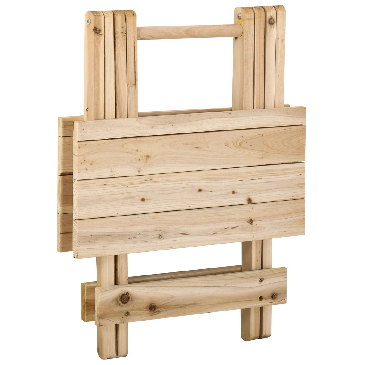 easycomfort easycomfort tavolino da giardino o da esterno pieghevole e portatile in legno 50x50x51cm ean 8054111848305