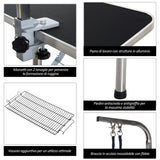 easycomfort easycomfort tavolo da toelettatura e tosatura cani gatti con cestino 91 5x61 5x77cm ean 8054144138503