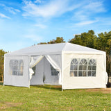 easycomfort easycomfort tendone gazebo 6x3m con pareti laterali rimovibili per giardino bianco ean 8055776912004