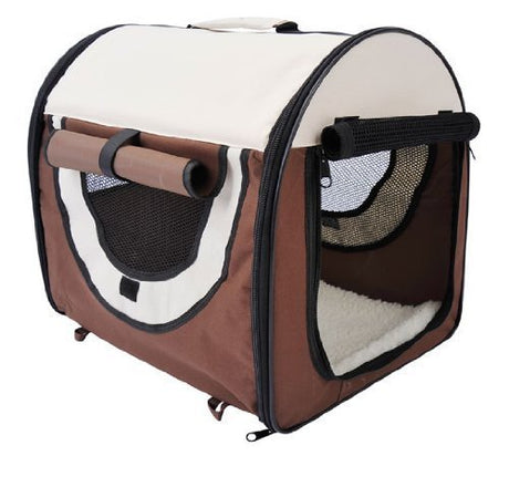 easycomfort easycomfort trasportino per cani e gatti pieghevole caffe 46x36x41cm ean 8054111841870