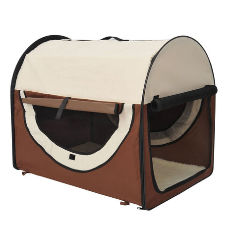 easycomfort easycomfort trasportino per cani pieghevole caffe 70x51x59cm ean 8054111849395