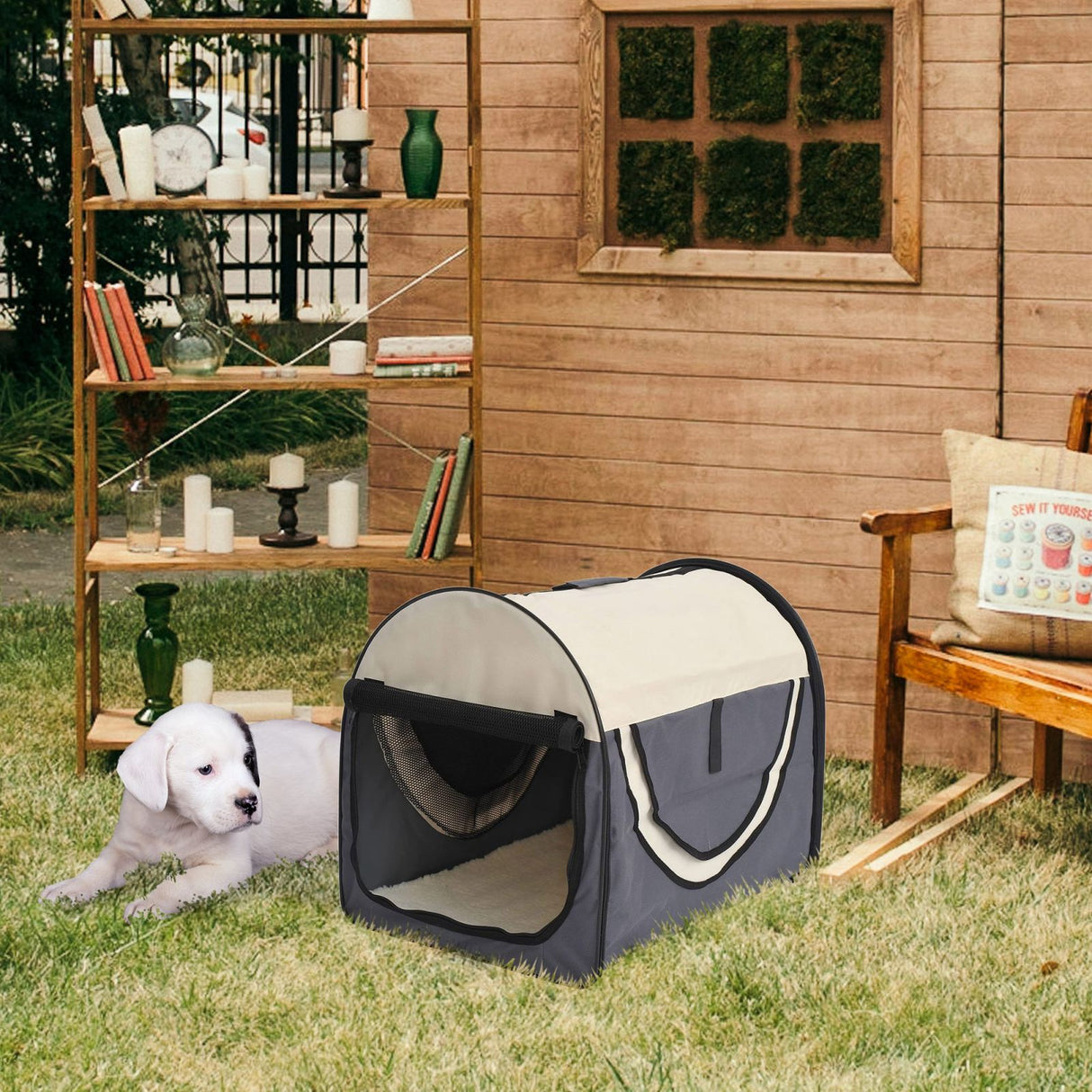 easycomfort easycomfort trasportino per cani pieghevole grigio 61x46x51cm ean 8054111845717
