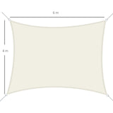 easycomfort easycomfort vela ombreggiante rettangolare 4x6m tenda da sole in poliestere bianco crema ean 8054144138077