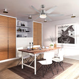 easycomfort easycomfort ventilatore da soffitto con luce e telecomando incluso 6 velocita 132x40cm