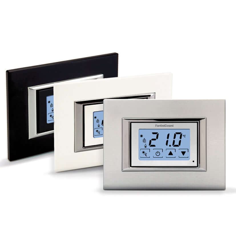 Chronothermostat Built-in Touchscreen Electronic Thermostat Fantini Cosmi  Ch123ts With Colored Covers