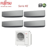 fujitsu climatizzatore condizionatore fujitsu quadri split inverter serie ke silver 77712 con aoyg30kbta4 r 32 wi fi integrato 70007000700012000 colore bianco