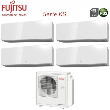 fujitsu climatizzatore condizionatore fujitsu quadri split inverter serie kg 12121212 con aoyg30kbta4 r 32 wi fi integrato 12000120001200012000