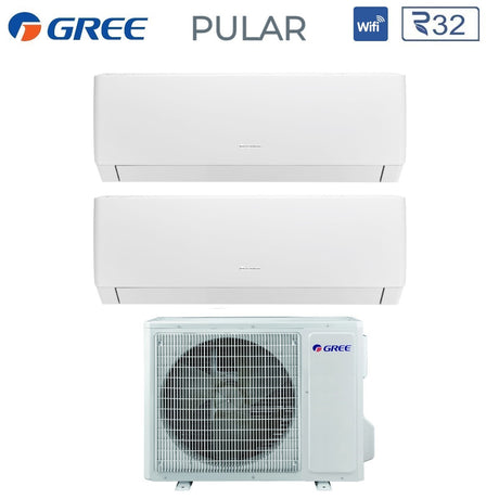 gree climatizzatore condizionatore gree dual split inverter serie pular 1212 con gwhd18nk6no r 32 wi fi integrato 1200012000