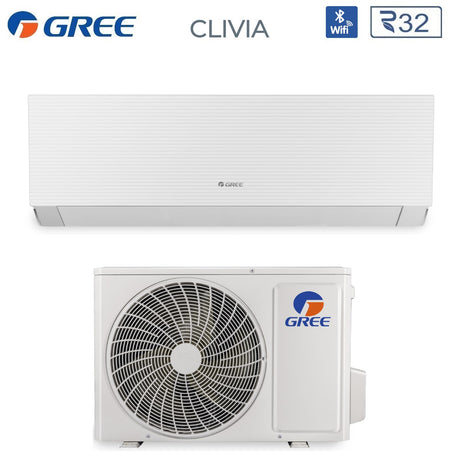 gree climatizzatore condizionatore gree inverter serie clivia white 12000 btu gwh12aucxb k6dna1ai r 32 wi fi integrato aa colore bianco