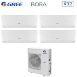 gree climatizzatore condizionatore gree penta split inverter serie bora 99121212 gwhd42nk6lo r 32 90009000120001200012000
