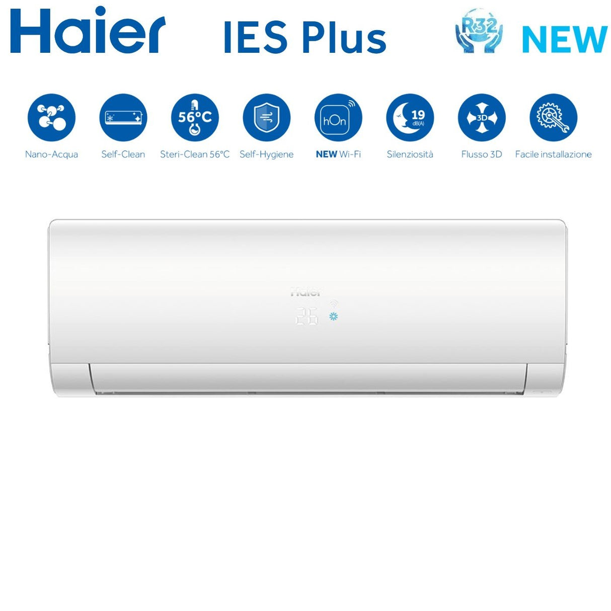 haier climatizzatore condizionatore haier quadri split inverter serie ies plus 79912 con 4u85s2sr3fa r 32 wi fi integrato 70009000900012000 novita
