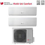 hermann saunier duval climatizzatore condizionatore hermann saunier duval dual split inverter serie uni comfort 712 con sdh19 040mc2no r 32 700012000