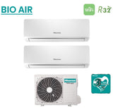 hisense climatizzatore condizionatore hisense dual split inverter serie bio air 99 con 2amw35u4rgc r 32 wi fi integrato 90009000