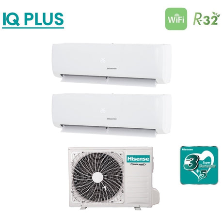 hisense climatizzatore condizionatore hisense dual split inverter serie iq plus 912 con 2amw42u4rgc r 32 wi fi integrato 900012000