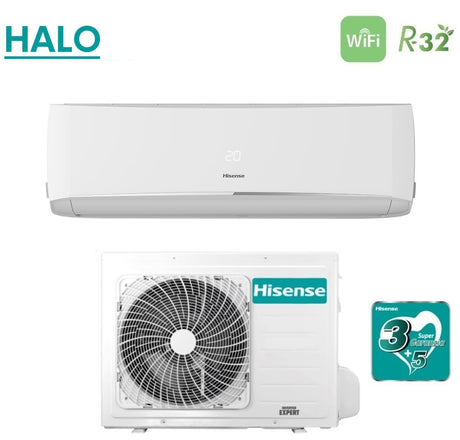 hisense climatizzatore condizionatore hisense inverter serie halo 12000 btu cbmr1205g cbmr1205w r 32 wi fi optional aa