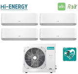 hisense climatizzatore condizionatore hisense quadri split inverter serie energy pro plus hi energy 9999 con 4amw81u4raa r 32 wi fi integrato 9000900090009000