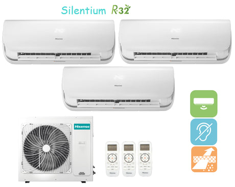 hisense climatizzatore condizionatore hisense trial split inverter serie silentium 91212 con 4amw81u4raa r 32 wi fi integrato 90001200012000 new