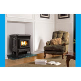 la nordica stufa a pellet in ghisa smaltata la nordica extraflame modello teodora 87 kw