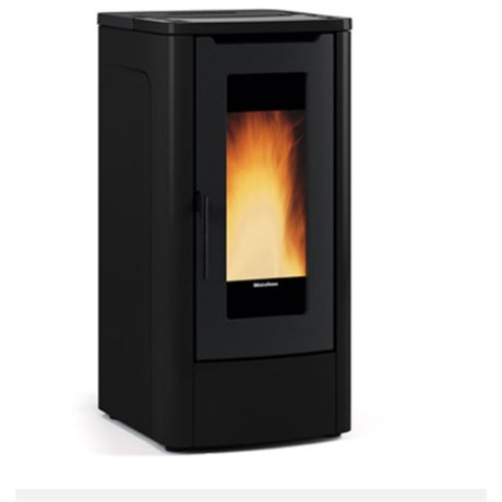 la nordica stufa a pellet la nordica extraflame modello teorema 30 100 kw disponibile in vari colori nera