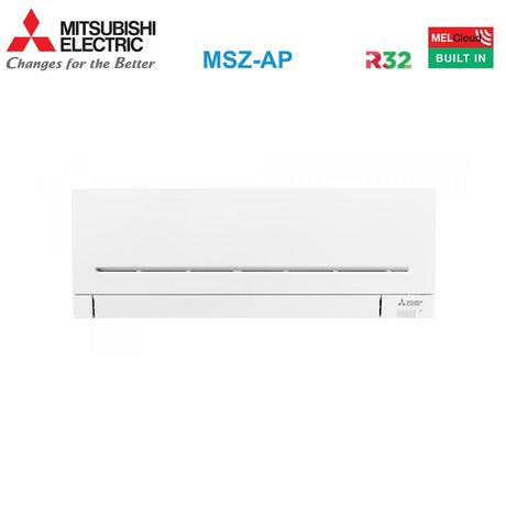 mitsubishi electric climatizzatore condizionatore mitsubishi electric dual split inverter serie ap 1212 con mxz 2f53vf2 r 32 wi fi optional 1200012000 ean 8059657017659
