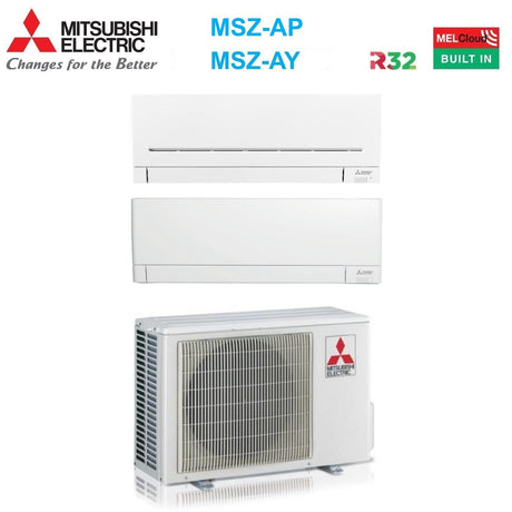 mitsubishi electric climatizzatore condizionatore mitsubishi electric dual split inverter serie ap vgk 518 con mxz 2f53vf2 r 32 wi fi integrato 500018000 ean 8059657017765