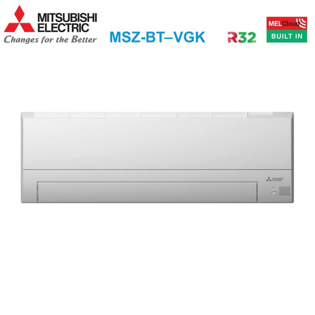 mitsubishi electric climatizzatore condizionatore mitsubishi electric dual split inverter serie msz bt 712 con mxz 2f42vf r 32 wi fi integrato 700012000 ean 8059657018854