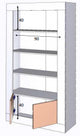 no brand libreria baltik 2 ante 4 piani cm 94x35x181h