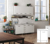 no brand mobile cucina base componibile 1 anta 40x50x85h cm bianco
