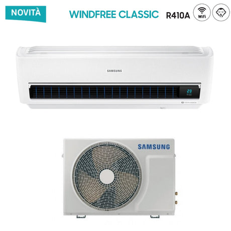 samsung climatizzatore condizionatore samsung inverter serie windfree classic 24000 btu ar24nspxbwkneu r 410 wi fi integrato ean 8059657006158