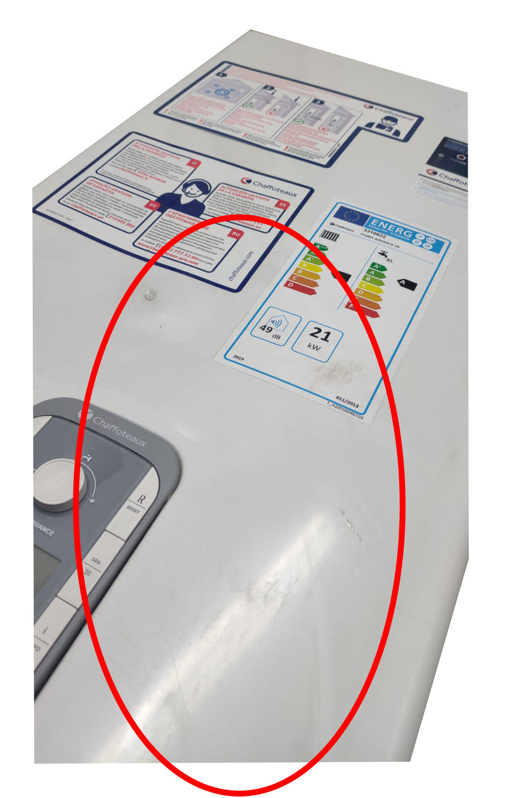 chaffoteaux area occasioni caldaia a gas chaffoteaux a condensazione pigma advance 25 kw eu metano completa di kit scarico fumi 1