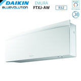 daikin unita interna a parete daikin bluevolution serie emura white iii 15000 btu ftxj42aw r 32 wi fi integrato colore bianco opaco