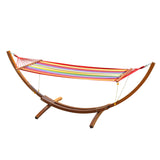easycomfort easycomfort amaca in tessuto a righe colorato con supporto in legno 3 15x1x1 1m ean 8054144138442