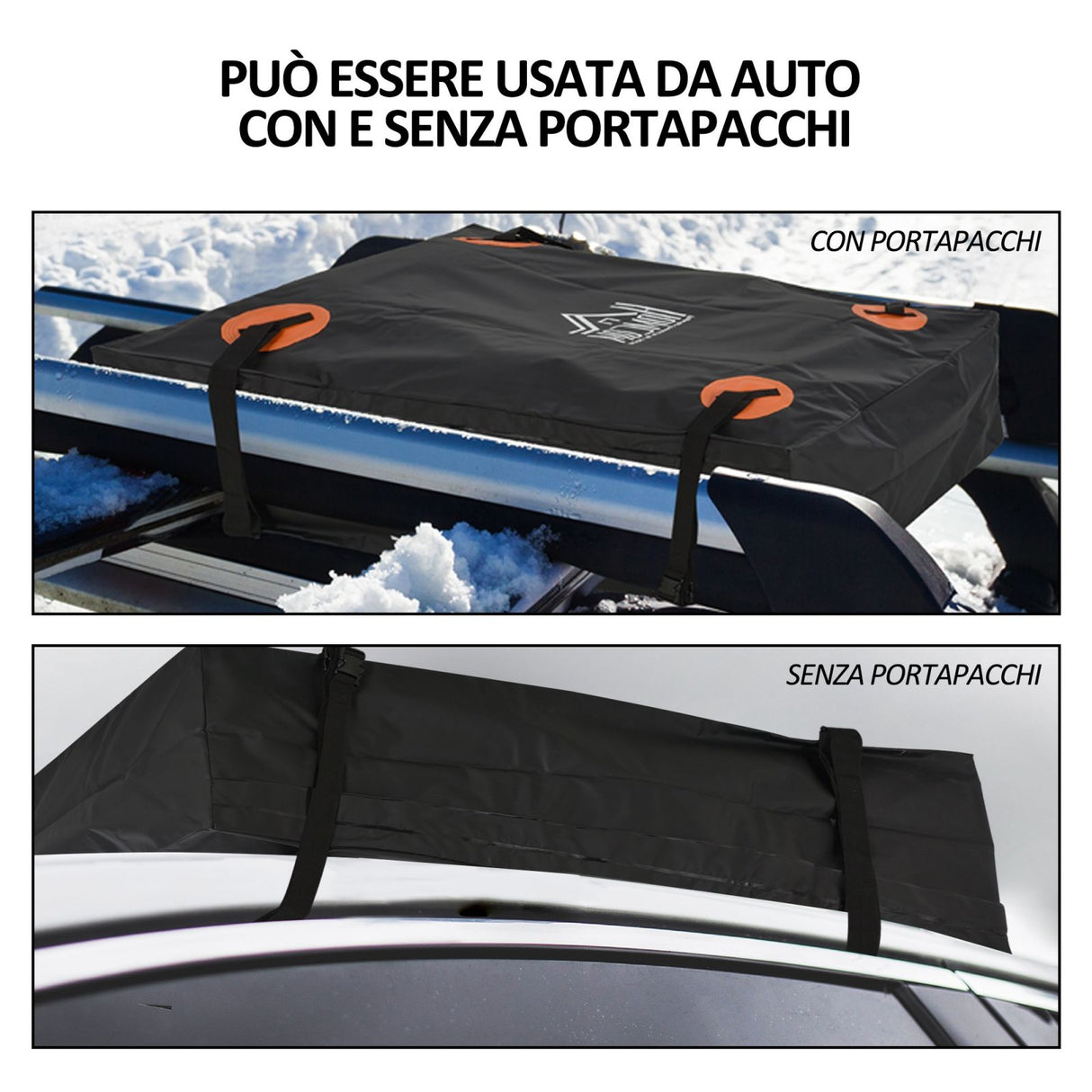 easycomfort easycomfort borsa da tetto impermeabile per auto e suv con o senza portapacchi 566l ean 8054144131627