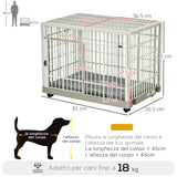 easycomfort easycomfort box per cani con fondo removibile e 5 ruote per cani fino a 18kg 81x55 5x62 5cm beige