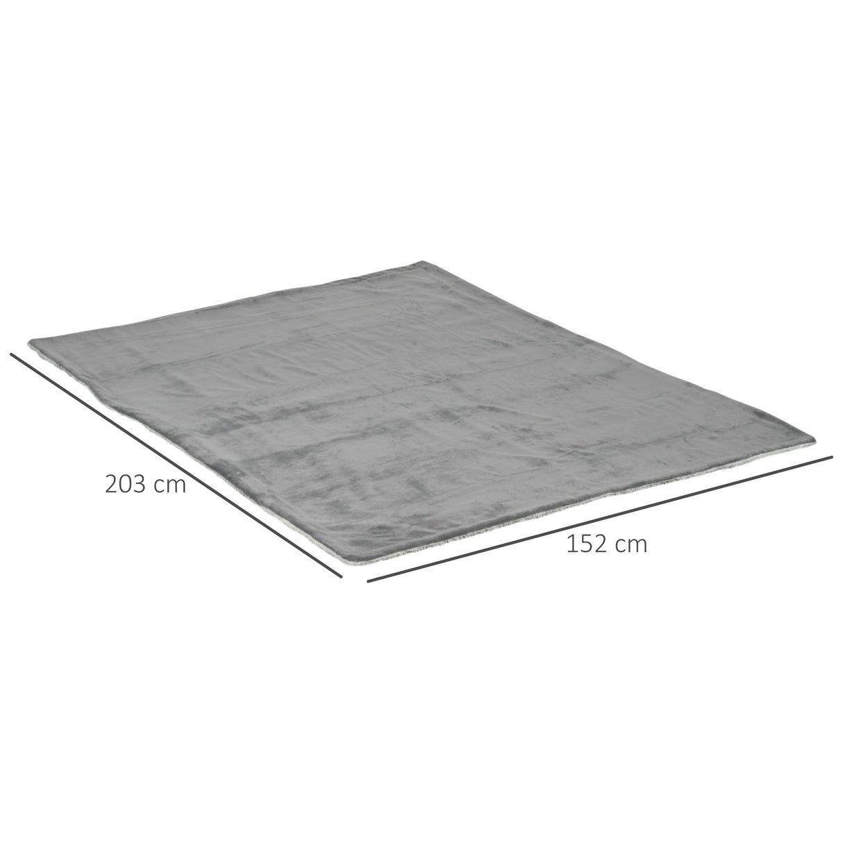 easycomfort easycomfort coperta double face in flanella 220 gsm e sherpa 260 gsm per interno ed esterno 203x152x0 5 cm grigio