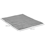 easycomfort easycomfort coperta double face in flanella 220 gsm e sherpa 260 gsm per interno ed esterno 203x152x0 5 cm grigio