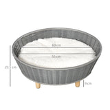 easycomfort easycomfort cuccia per gatti e cani da interno cesta per gatti e cani fino 10kg vimini sintetico grigio