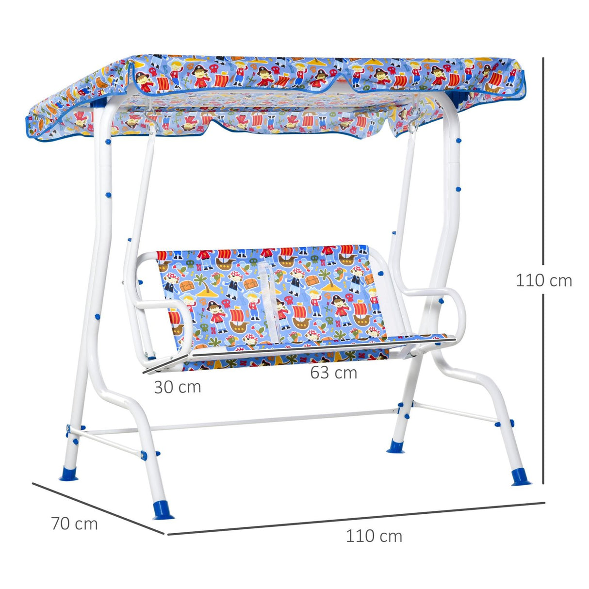easycomfort easycomfort dondolo da giardino per bambini 2 posti con cinture di sicurezza e tettuccio ean 8054144136288