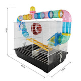 easycomfort easycomfort gabbia per criceti a tre piani con tubi e accessori in metallo e plastica ean 8054111848244