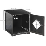 easycomfort easycomfort lettiera per gatti con porta magnetica e piano dappoggio in mdf e truciolato 48 5x53x51 5 cm nera