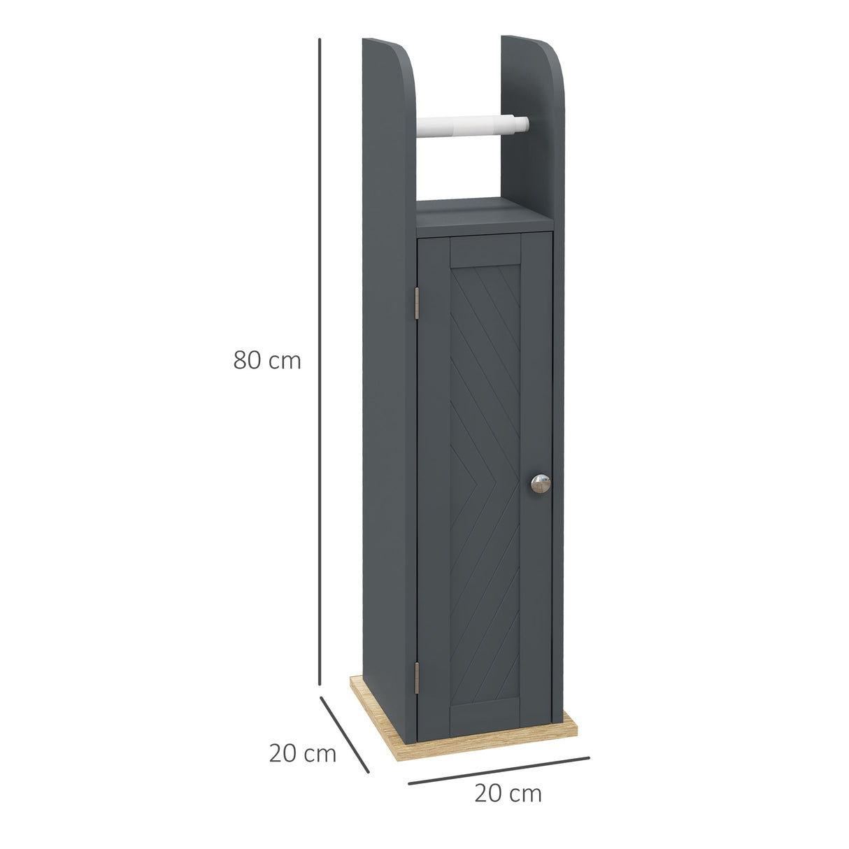 easycomfort easycomfort mobiletto bagno con barra e armadietto a 3 livelli regolabili in mdf e truciolato grigio